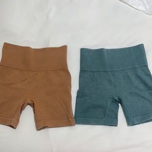 Colsie ribbed biker shorts